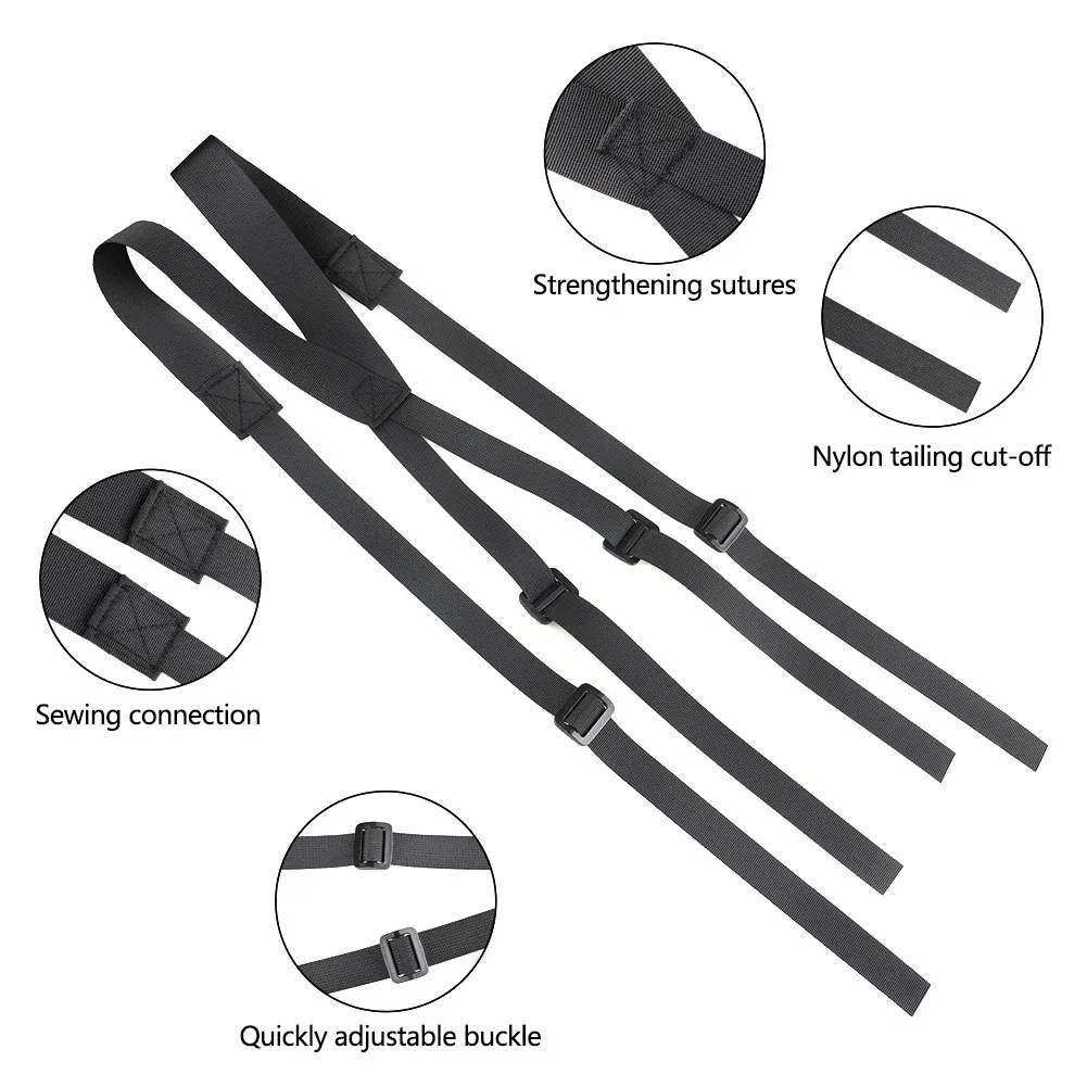 Nylon Tactical Duty Belt with Padded Harness Adjustable Tool Belt Suspender for Outdoor Work Tactical Missions Hunting 1Pc