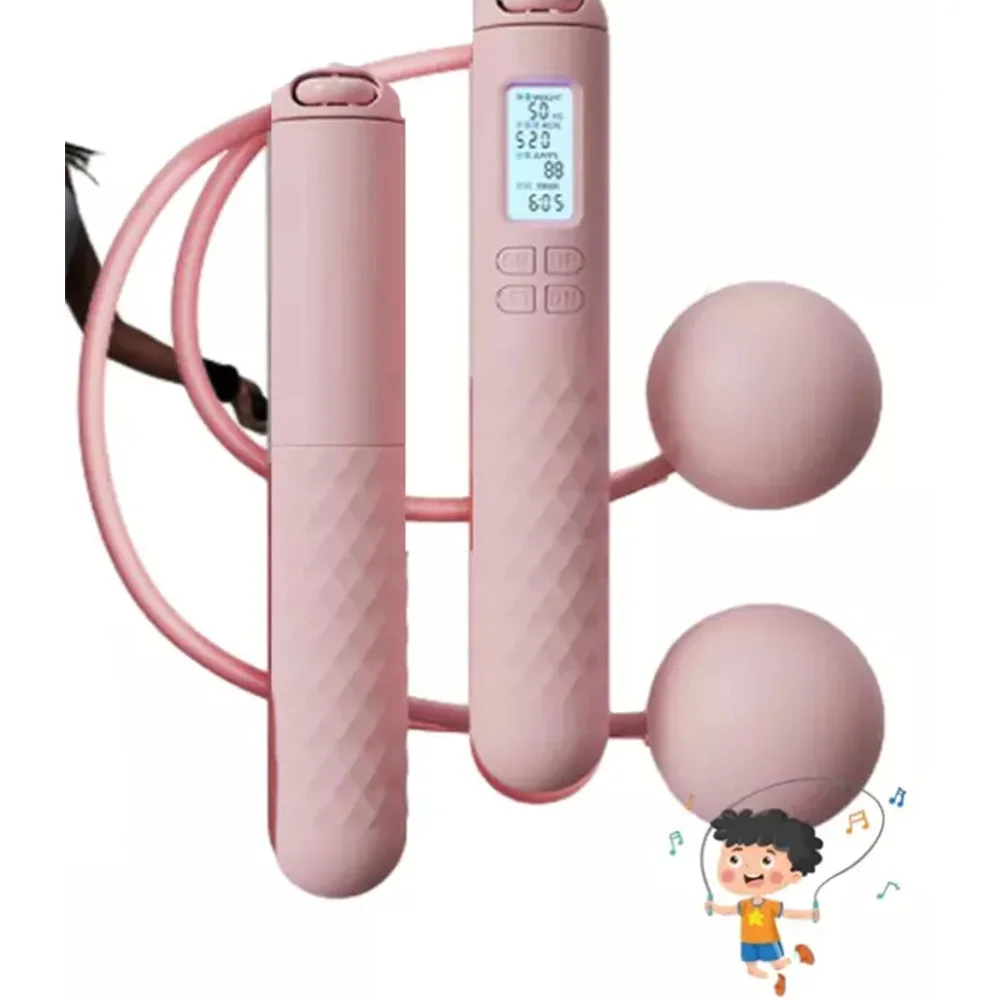 Professional Women's Fitness Jump Ropes Soft Handle No Weight Bearing Indoor Gym Workout Tool Fat Loss Exercise Equipments jump rope