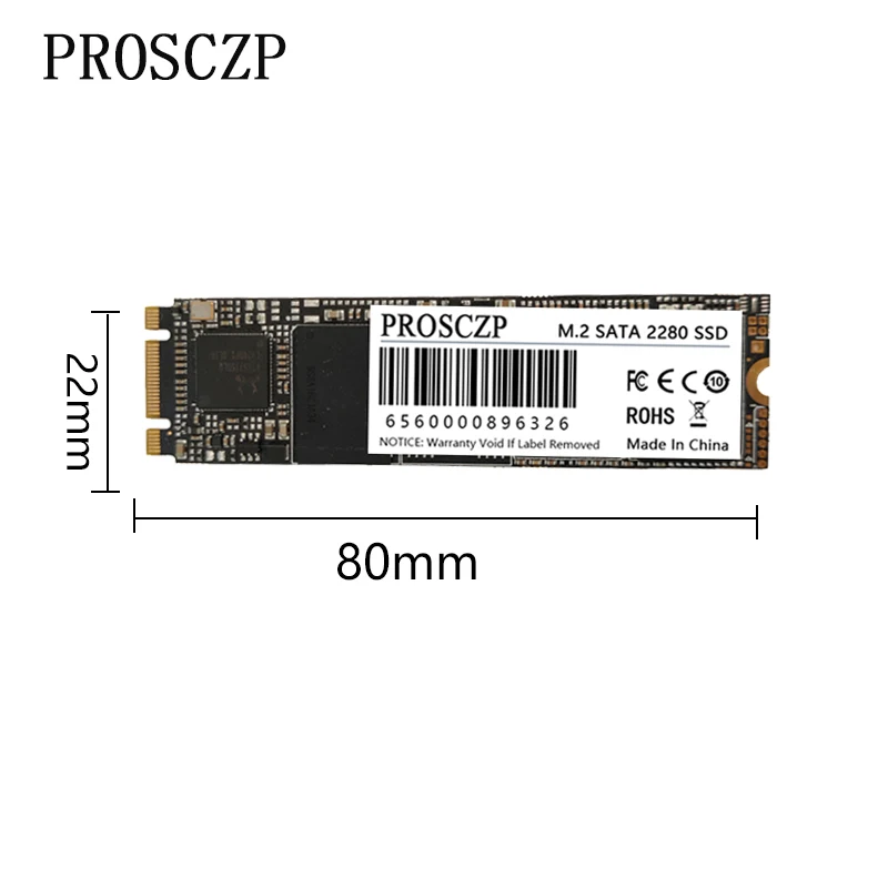 Prosczp M.2 Ngff Sata Ssd 256Gb M2 Ssd Disco Rigido Da 128Gb Disco Rigido Interno Dischi A Stato Solido Per Pc Laptop Ssd 256Gb 512Gb 128Gb