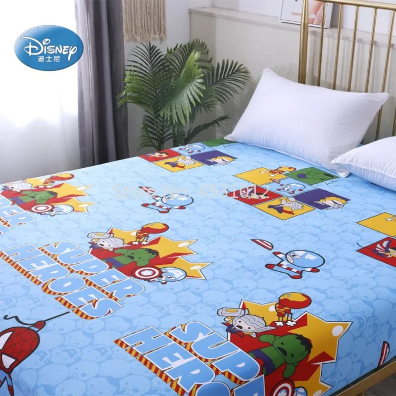 Disney Lilo y Stitch Sábana bajera ajustable con flores, 90 x 200 + 25 cm,  100% algodón