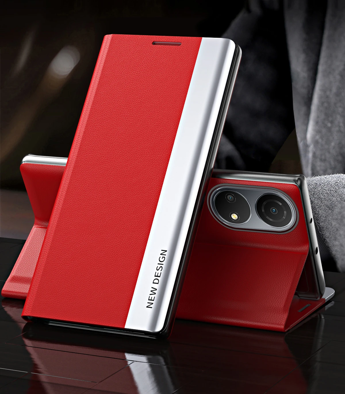Luxus Leder Flip Buch Stand Abdeckung Für Honor X7 2022 Fall Halter Brieftasche Telefon Coque Honer Honar X7 X 7 HonorX7 CMA-LX2_voghion.com