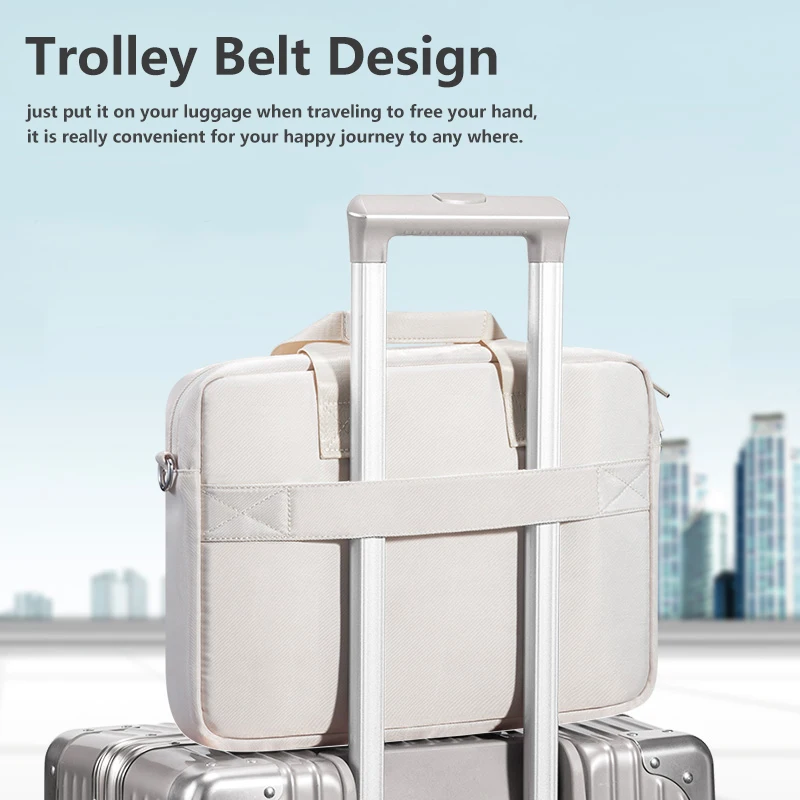 Bolsa de Ombro Portátil à Prova de Choque Messenger Handbag 13.3 15.6 Apto para Macbook Air 13 15 m2 m1 2023 Pro 16 14 Polegadas Huawei Dell Lenovo hp - Imagem 2