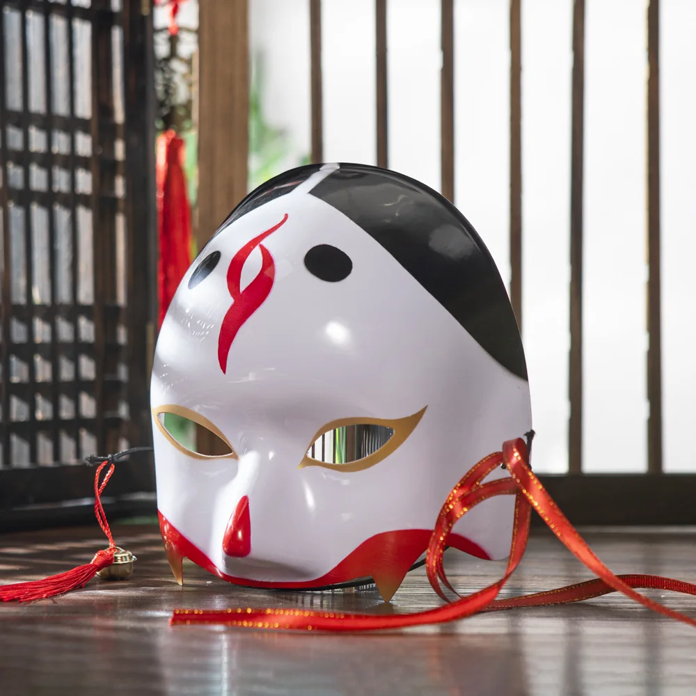 Half Face COS Ancient Style Red Makeup Awakening Headwear Face