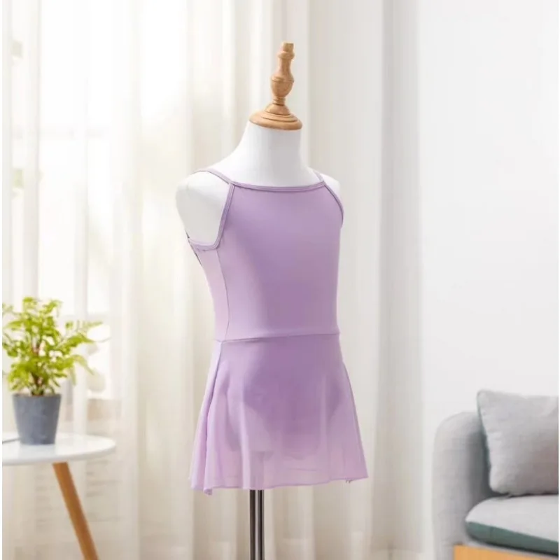 Children's Halter One-piece Dress Dance Dress Summer Girls Test Body One-piece Children's Ballet Chinese Dance Practice