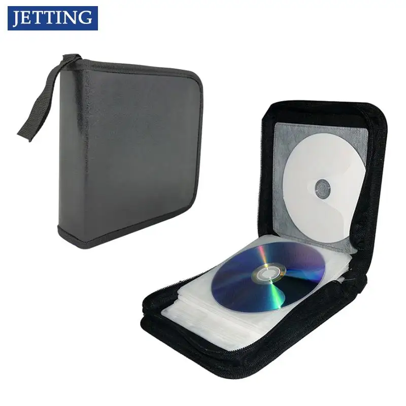 CD 보관 가방 케이스 양면 하드 앨범 홈 DVD 정리함, 40 디스크