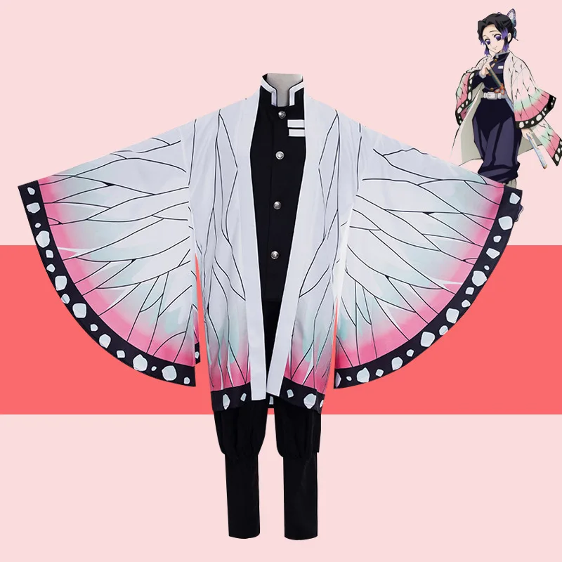 Demon Slayer Completo Di Piume Che Tessono Ghost Killing Team Uniform Worm Worm Cosplay Set Kochou Shinobu