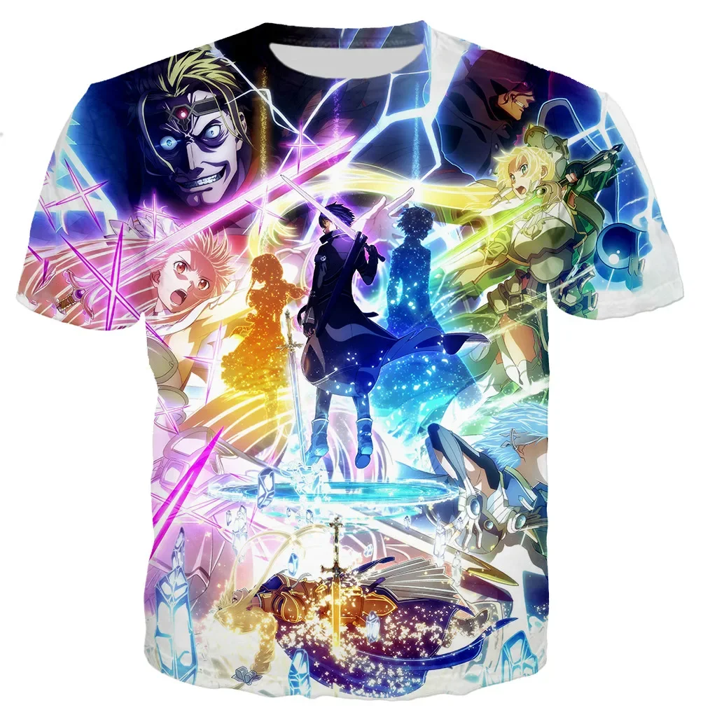 

Summer New Sword 3D Printed Fashion T-shirt Loose Comfortable Street Style Clothing Casual Sports Breathable Quick Drying Top