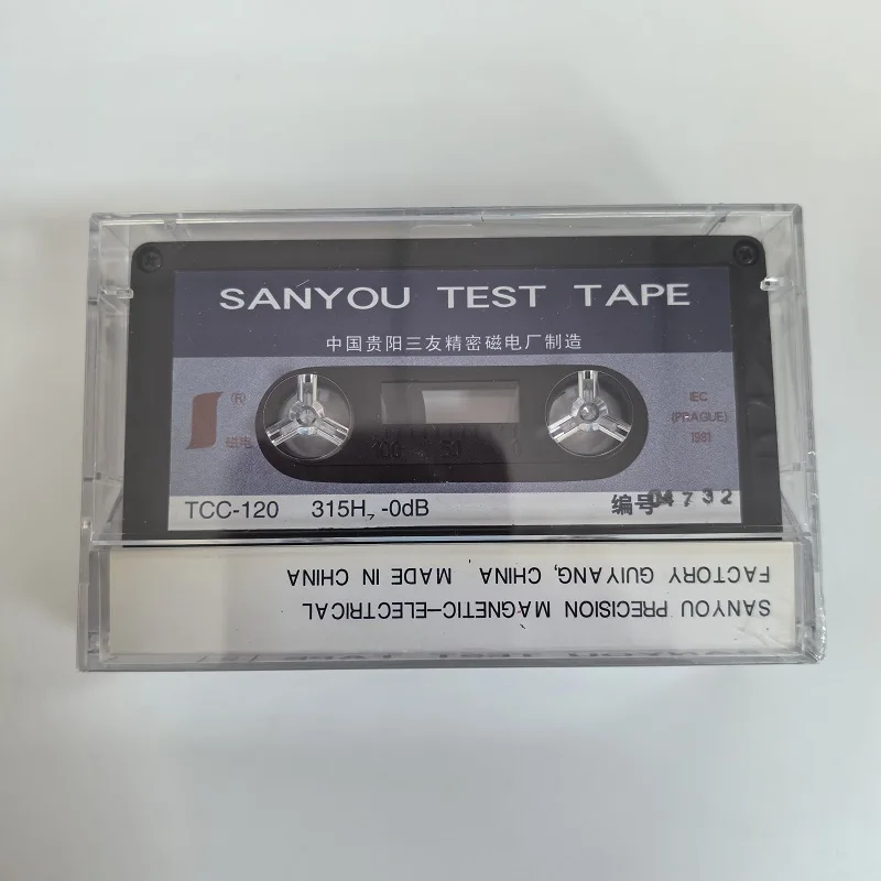 TEST TAPE SANYOU TCC-120 315HZ-0DB LEVEL ADJUSTMENT Recording reference level test tape