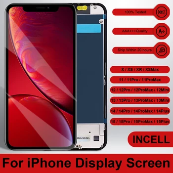 Schermo PINGSILING AAA+++ per iPhone X XR XS MAX 12 13 Mini 14 15 11 Pro Max Plus Display INCELL Touch Screen 3D Testato al 100%