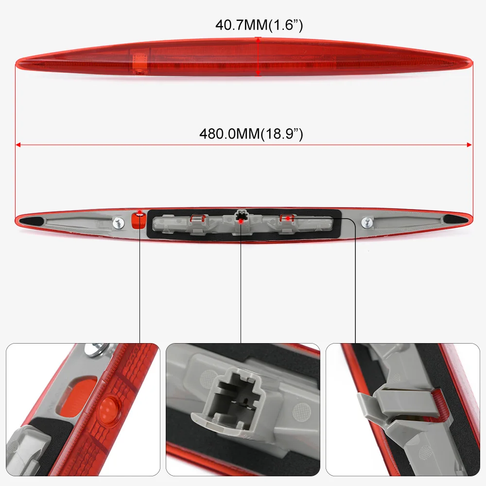 High Mount Stop Lamp para Honda, 3rd Brake Light, Outdoor Personal Car Part Decoração, CRV, 34270TFCH01, 34270T0AA01