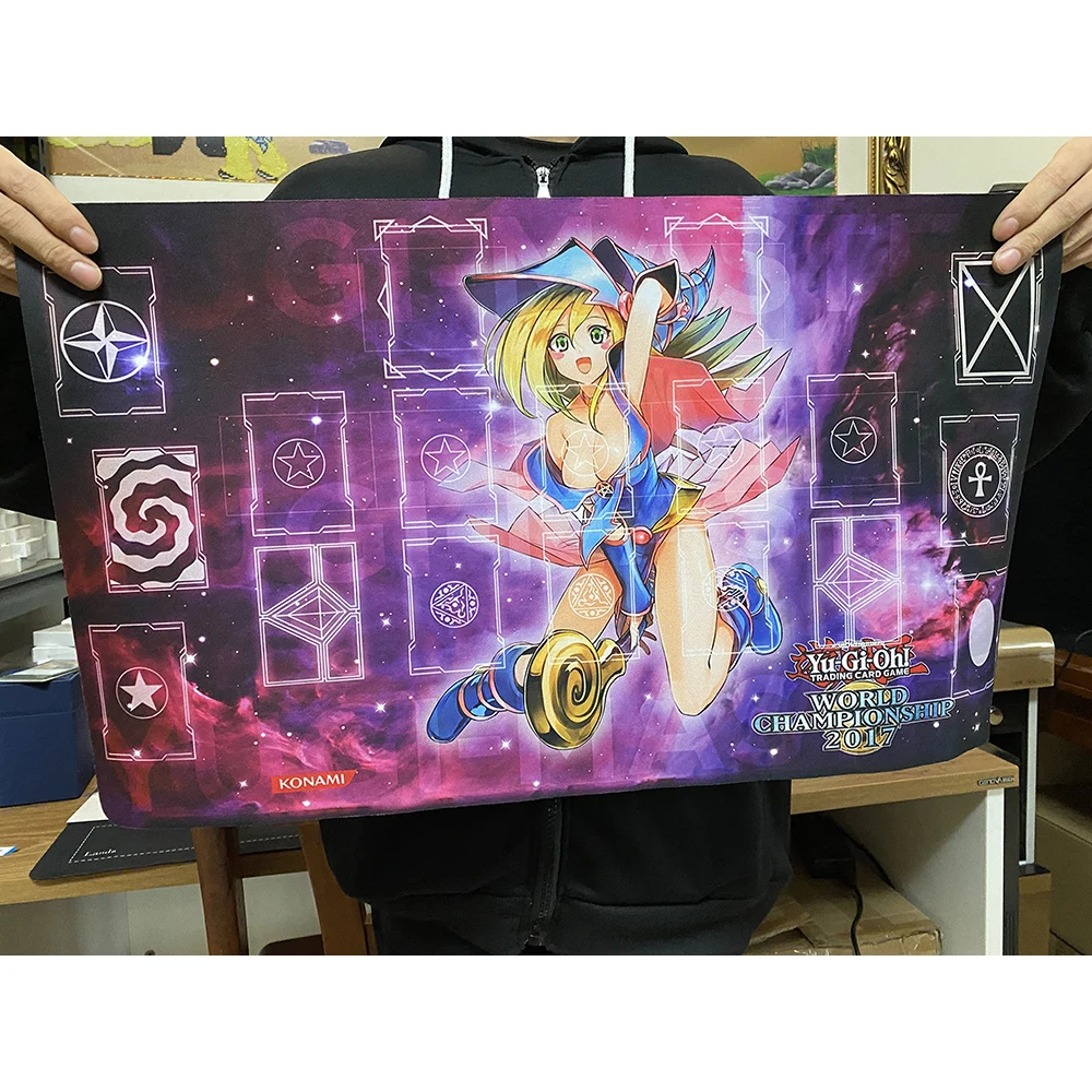 YGO ! Computer Mouse Mat 60x35cm Rectangle Big Mouse PlayMat Card Games Table Pad Rubber Game Playmat, Real Photo.