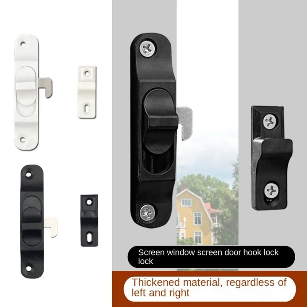 Sliding Pull Door Lock Anti Theft Window Hook Lock Multifunctional Door lock buckle Aluminium Alloy Door Hardware