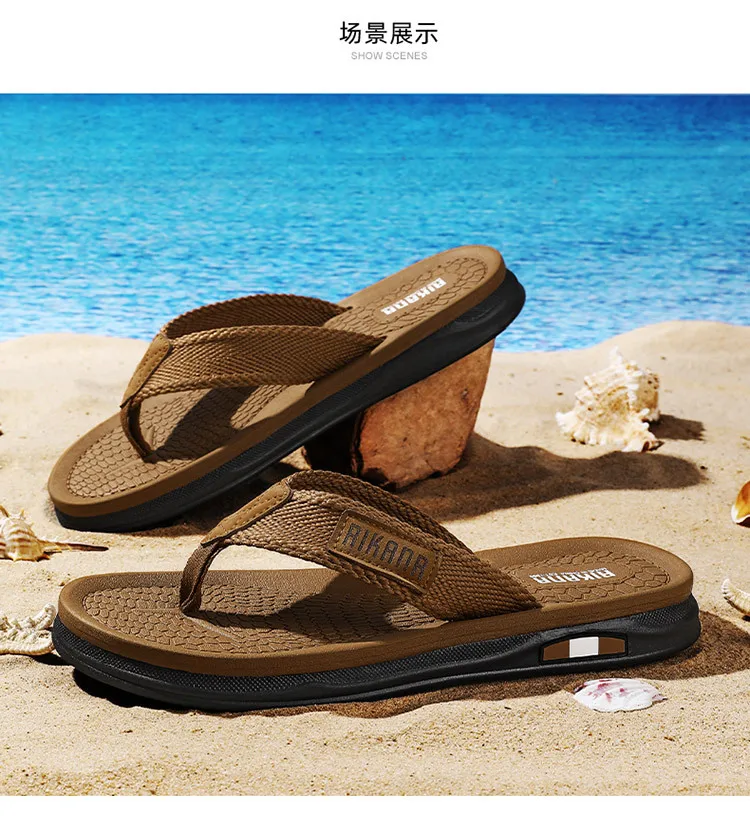 In the summer of 2026, the new flip-flops for men are designed to wear on the outside. They are anti-slip, pinch-toe, soft-soled - 2