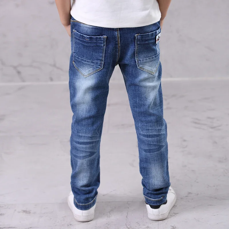 Boys Jeans Kids Pants IENENS Kids Boys Jeans Fashion Clothes Classic Pants Denim Clothing Children Baby Boy Casual Bowboy Long Trousers 5-13Y