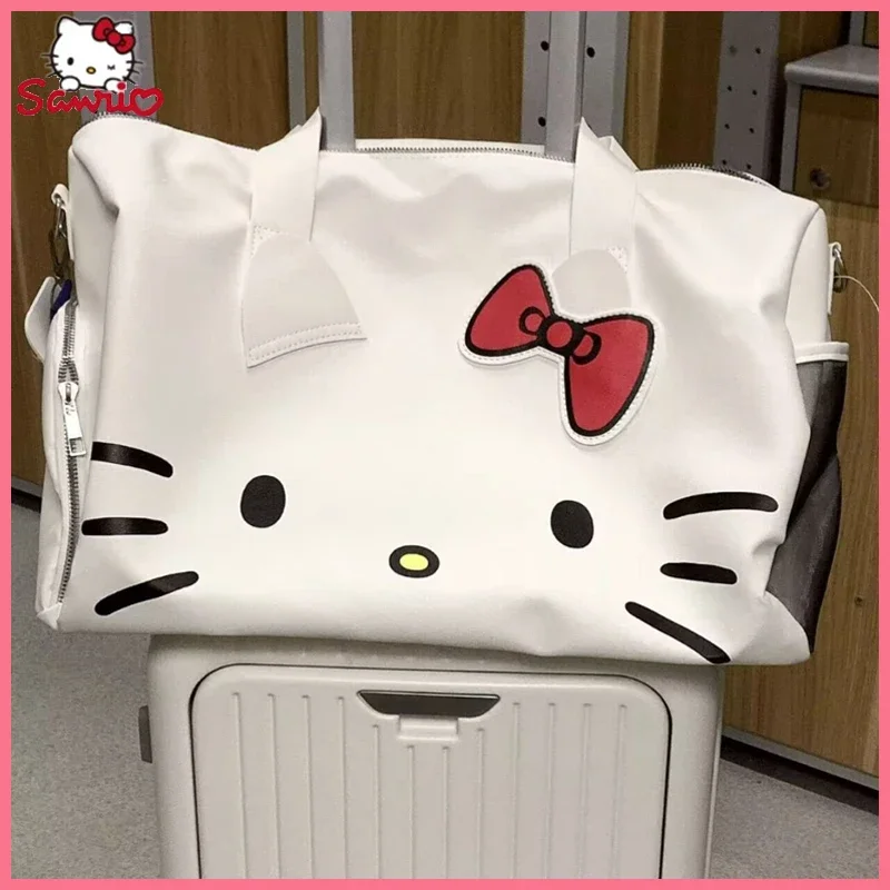 

Водонепроницаемая большая сумка Hellokitty с героями мультфильмов, большая сумка на одно плечо с бантом, большая Портативная сумка для фитнеса, дорожная сумка через плечо