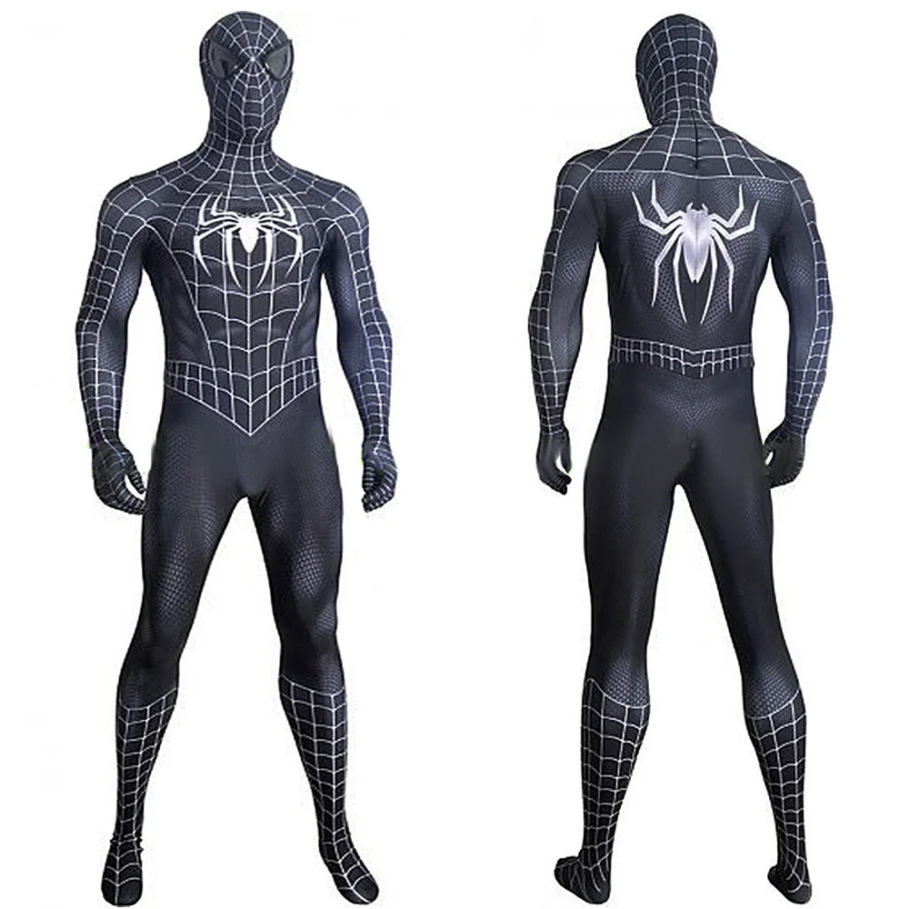 Marvel-Inspired Spider-Man Symbiote Spandex Bodysuit Cosplay Costume for Adults