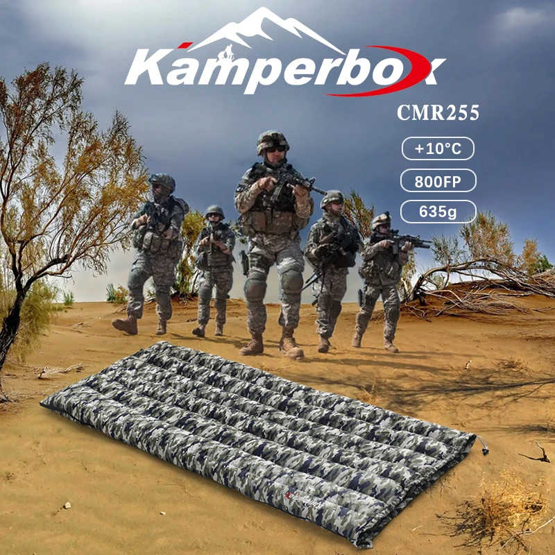 Kamperbox Ultralight Down Sleeping Bag Camouflage Envelope Sleeping Bag