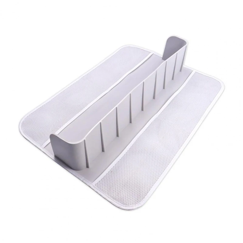 Bathroom Supplies Silicone Bathtub Toy Storage Rack With Suction Cups Splash Guard Organizer For Bathroom-A97Q