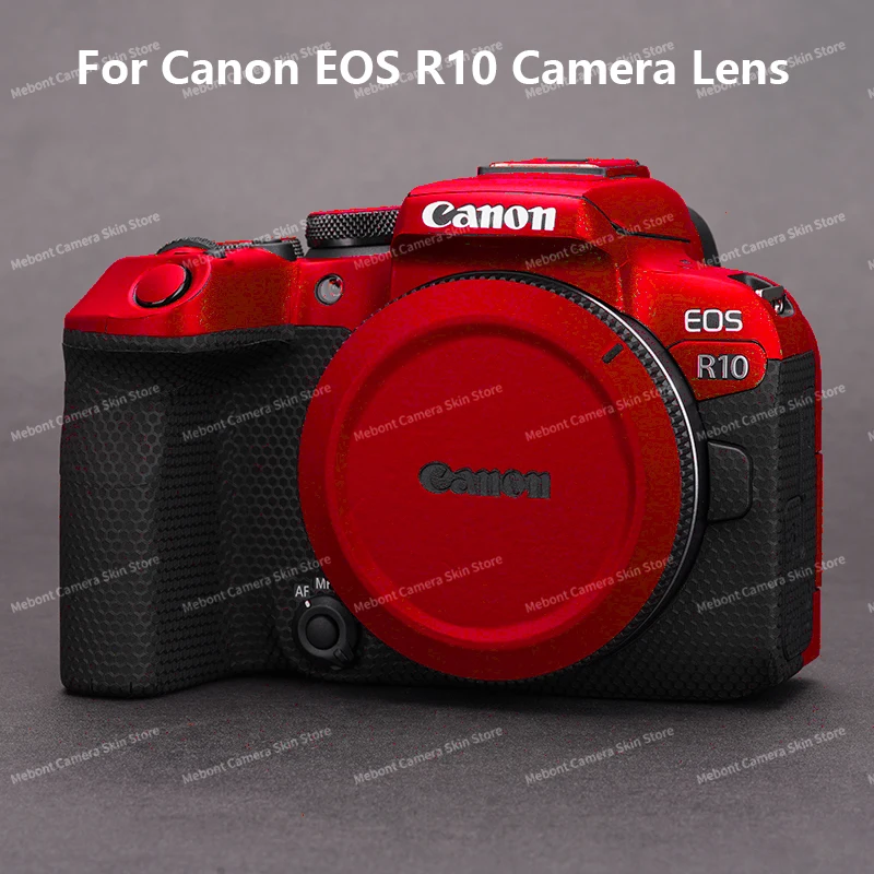 

For Canon R10 Skin EOS R10 Camera Protector Skin Anti-Scratch Protective Sticker Wrap Skin Green Film Camo Colors Red Color
