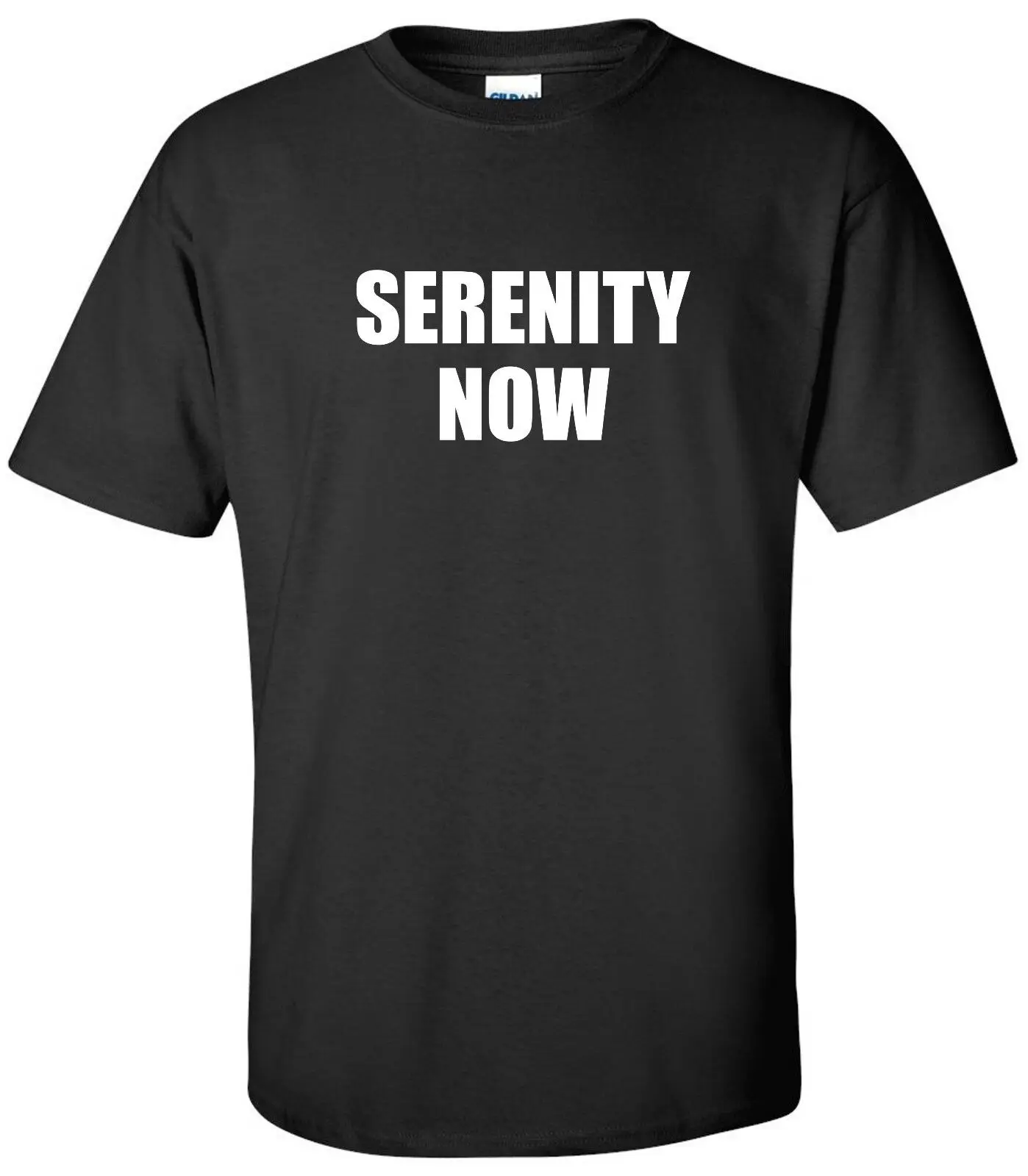 T-Shirt Serenity Now Seinfeld George Frank Costanza Yoga Funny Humor Shirt