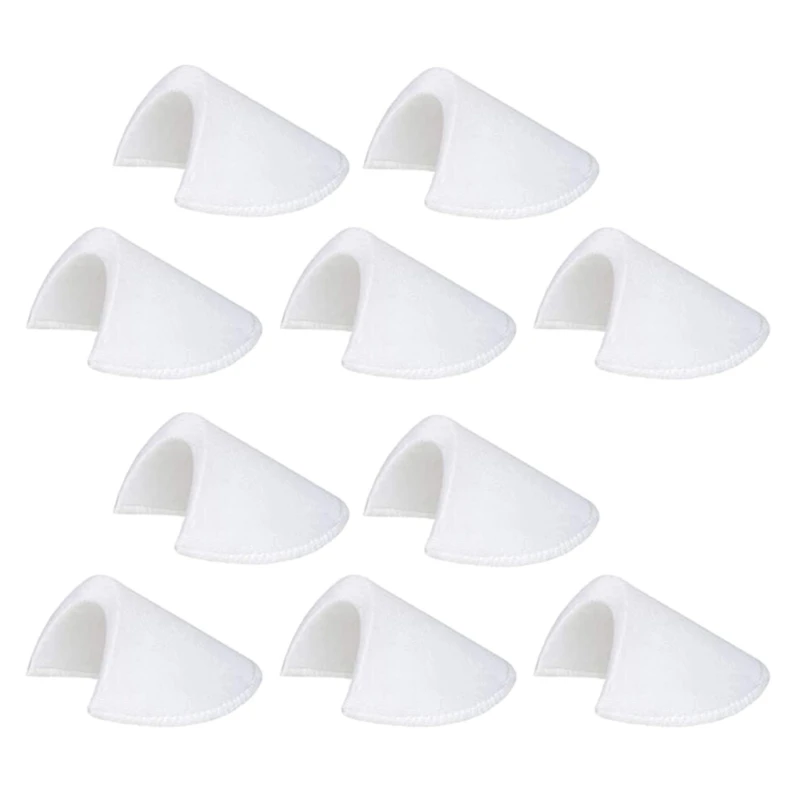 5 Pairs Sponge Soft Padded Shoulder Padding Encryption Foam Shoulder Pads for Blazer T-shirt Clothes Sewing Accessories