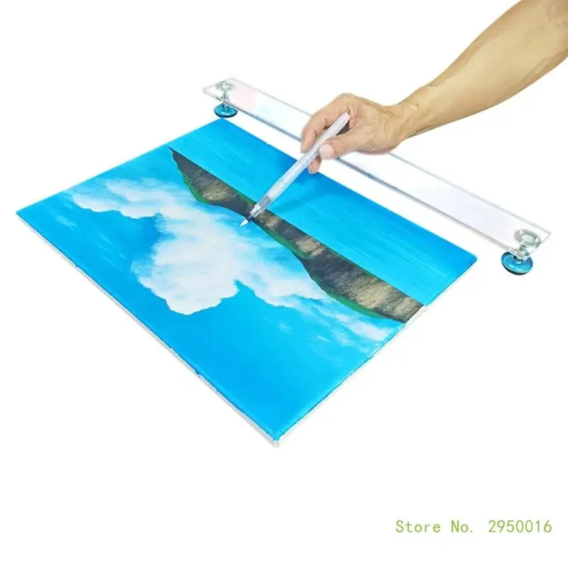 

Artist Leaning Bridge Hand and Wrist Rest Leaning Bridge Clear Acrylic Used for Steady Hand Painting Drawing and Sketching