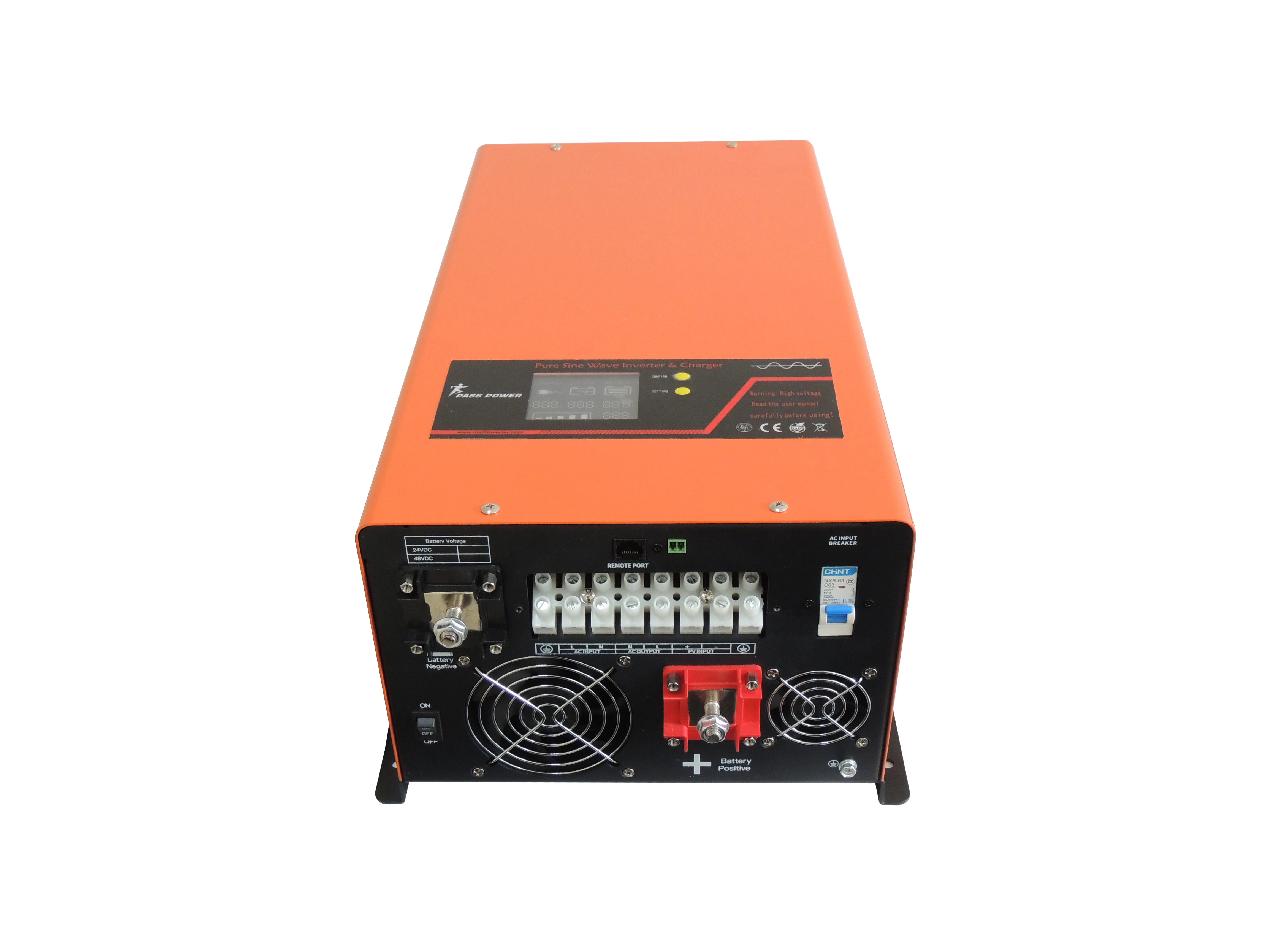 

4KW Output Power 4000W with LCD Screen Pure Sine Wave Inverter with In-built MPPT and Charger