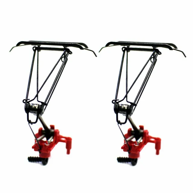 2PCS DIY 1:87 HO Scale Train Electric Traction Pantograph Train Arm Bow for bachmann Model 1