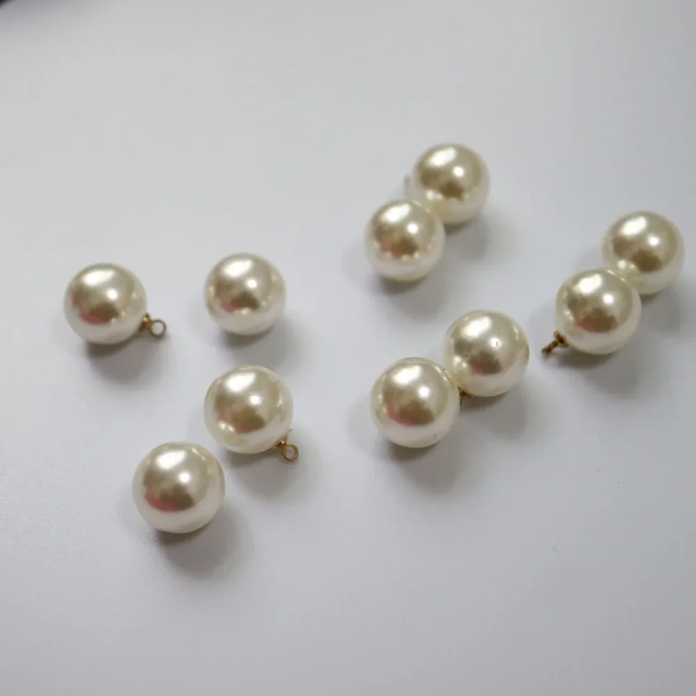 10pc fashion pearl buttons for dresses Button clothes DIY craft accessories jewelry or hair decoration