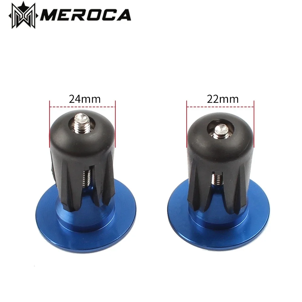 MEROCA A Pair Mountain Bike Bar End Plug Aluminum Alloy Iamok Road Bicycle Handlebar Cap