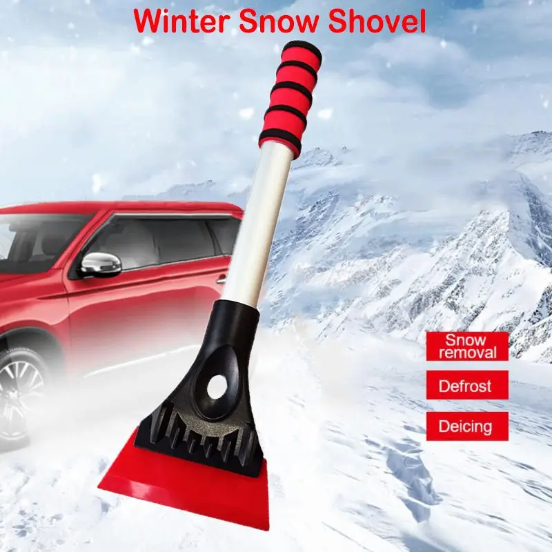 Car Snow Removal Shovel Durable Silicone Snow Shovel Scraper for Winter Vehicle Exterior Cleaning Ice Removal Artifact Tool