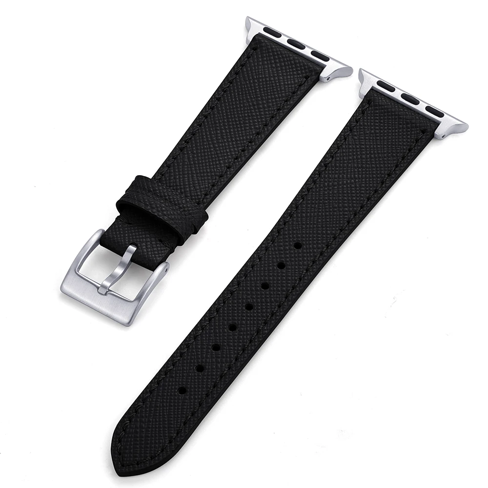 Elegant Leather Watch Strap - Premium Replacement Wristband