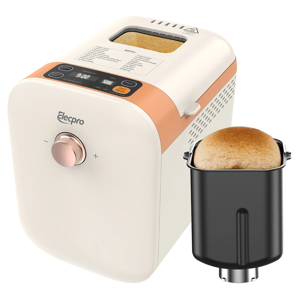 Professional 1.5Lb 750g 20 Preset Menus Multifunction Plastic Electric Automatic Bread Machine Maker for Home Use