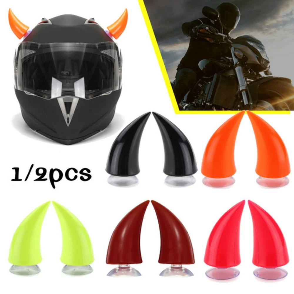 

Multicolor Helmet Motorcycle Accessories Parts Stickers Devil Horns Decoration Electric Dirt Pit Bike Casco Moto Sissy Motocykl
