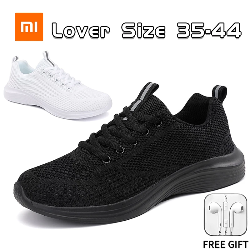 

Xiaomi Youpin Walking Casual Sneakers for Men Shoes Spring Summer solid Super Light Mesh Breath Shoes for Men Lover Size 35-44