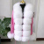 Women's spring and autumn sweater cardigan jacket with real fox fur collar real fox fur jacket natural fox fur women's jacket #5