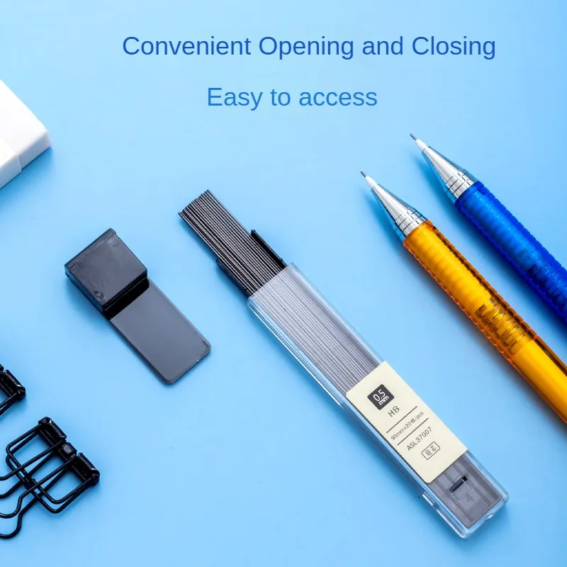 M&G HB Automatic Pencil Refill 0.5mm Resin Pencil Refill Student Exam Drawing Pencil Refill 90mm*20pcs/box 5