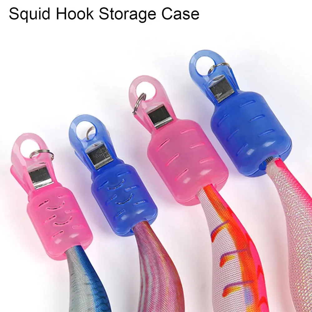 Description Picture 5 of item9pcs Squid Jig Hook Cover Anti-Scratch Puncture Wooden Shrimp Hook Cover Storage Case Outdoor Camping Fishing Accessories Tools