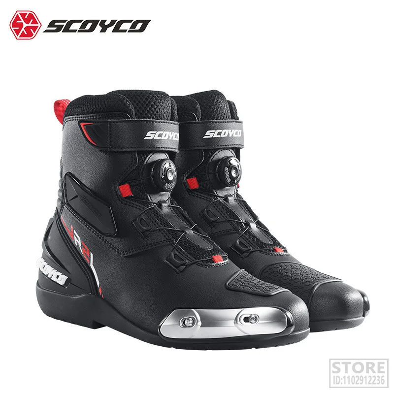 

Men's SCOYCO Motorcross Motorcycle Riding Boots Motos Locomotive Fall Prevention Shoes Motocicleta Rider Competition Boot TPU