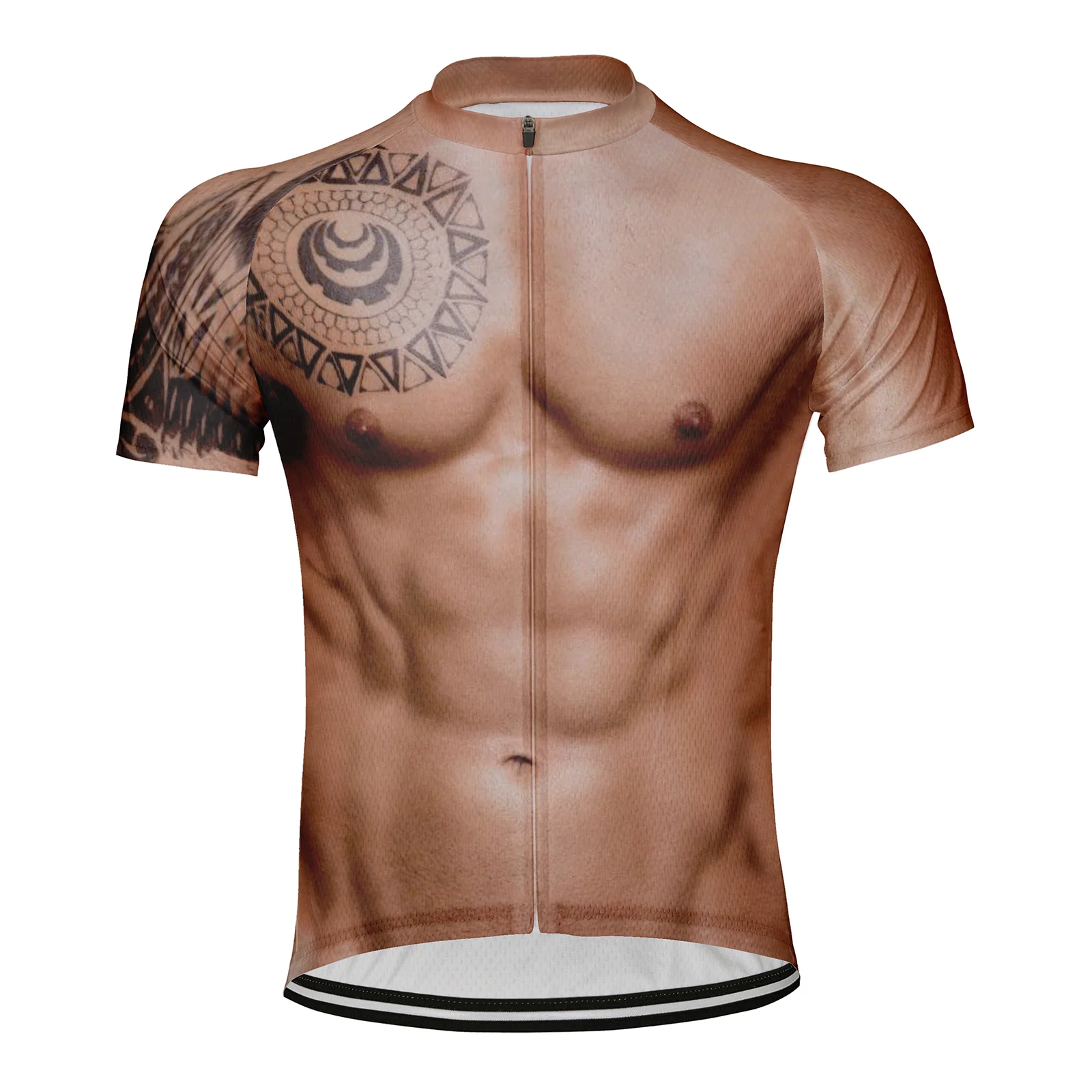 

Muscle Man Cycling Jersey Short Sleeve Bike Shirt Bicycle Wear Mountain Road Clothes MTB Clothing