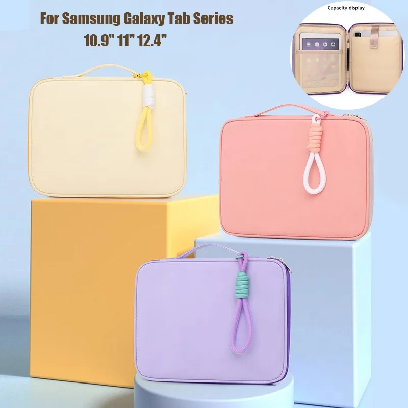

Tablet Pouch Bag For Samsung Galaxy Tab A9 8.7" A9 Plus S9 FE Plus S7 FE S8 S9 Plus A8 10.5 Protective Bag with Hand Strap