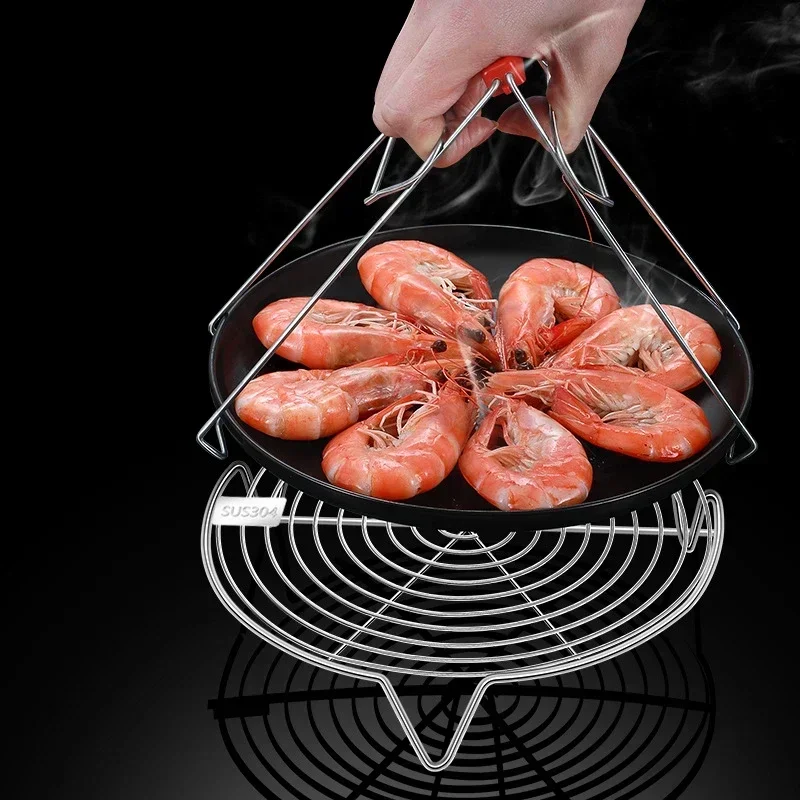 Stainless Steel Steamer Rack Steaming Tray Multifunction Stuffed Bun Eggs Grill Steam Stand Shelf Kitchen Cooking Accessories steamer rack steamer basket silicone steamer pad