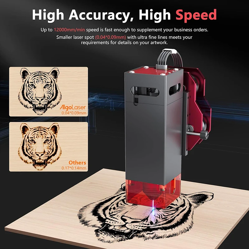 Laser Engraving Machine AlgoLaser Diy Kit Laser Master Engraver Cutter For Beginner 40*40cm Table Woodworking CNC Engraving Cutting Machine