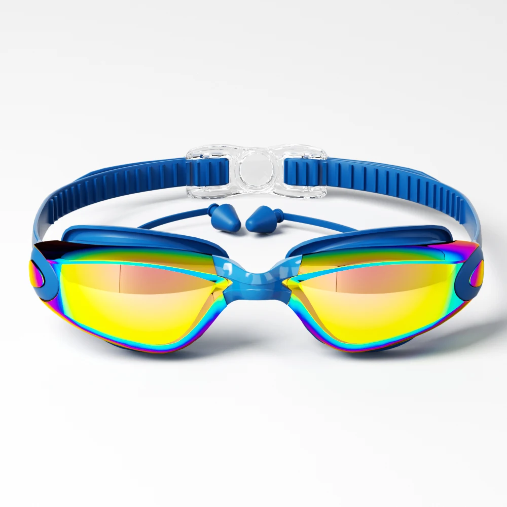 Premium Unisex UV-Protective Swimming Goggles - Stylish, Waterproof, Anti-Fog, and HD Clarity