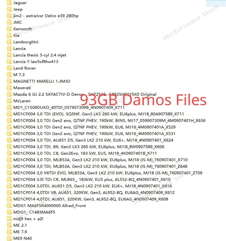 Newest ECU Programming Tool Winols 4.7 Software+ 93GB Damos Files +ECM TITANIUM 26100+ Immo Service Tool V1.2+Install Video Guid images - 6