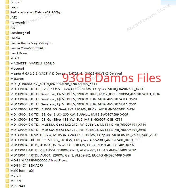 ECU Programming Tool Winols 4.7 Software 93GB Damos Files ECM TITANIUM 26100 Immo Service Tool V1.2 Install Video Guid