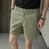 2022 Summer High Quality Men Suit Shorts Fashion Simple All Match Casual Straight Short Pant Male Social Business Casual Pants 4