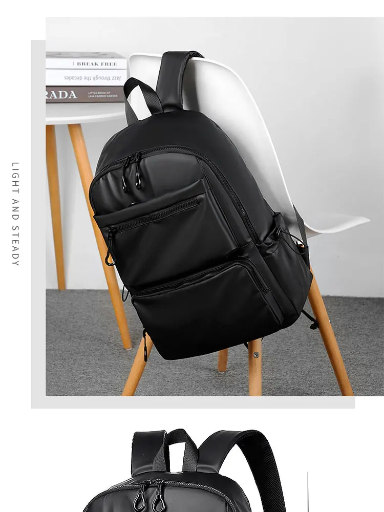 14 zoll herren rucksack reise umhängetasche freizeit computer tasche mode trend schüler schult asche – Detail 1