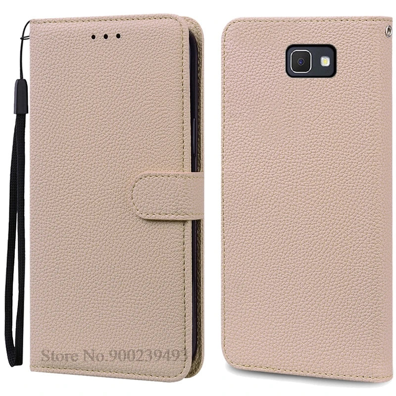 Leather Wallet Flip Cover for Samsung Galaxy J7 Prime
