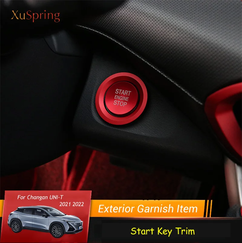 

Car Engine Start Button Replace Key Cover Stop Accessories For Changan UNI-T 2020-2023 Car Styling